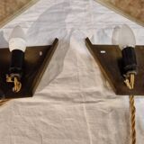 Pair of art deco style wall lights