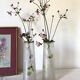 Pair of antique glass paste vases