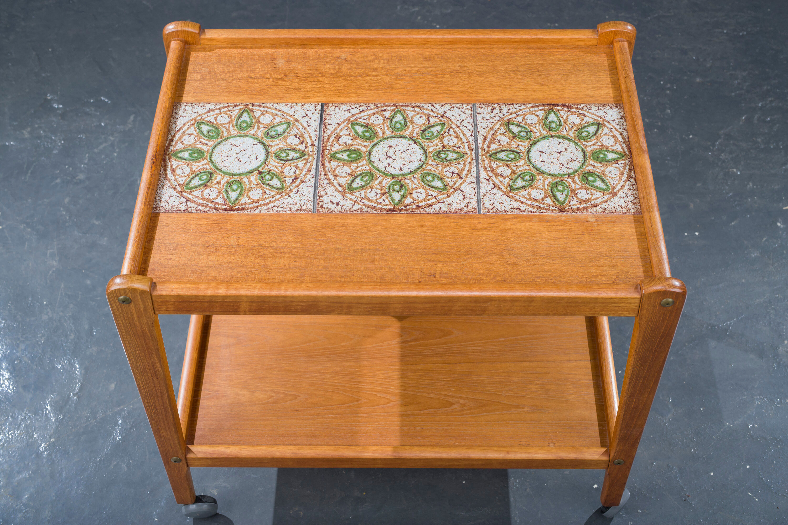 Mid-Century Danish Teak Serving Trolley, 1960s