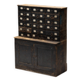 Travail Populaire Apothecary Cabinet, France, 19th Century
