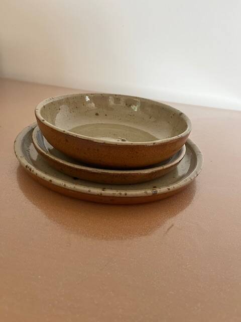 Set of stoneware tableware - 45 pieces