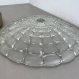Glass flushmount wall light  peill and putzler lights attrib., germany, 1970s