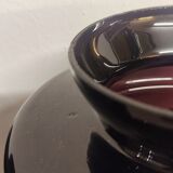 Pair of painted glass vases, France, 1940