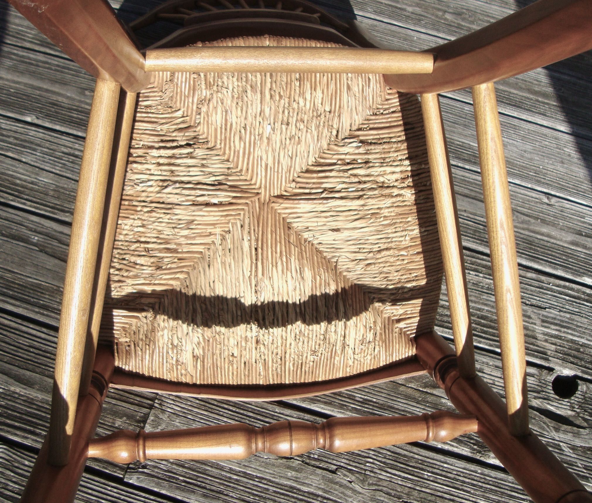 4 hand-stitched chairs 70s