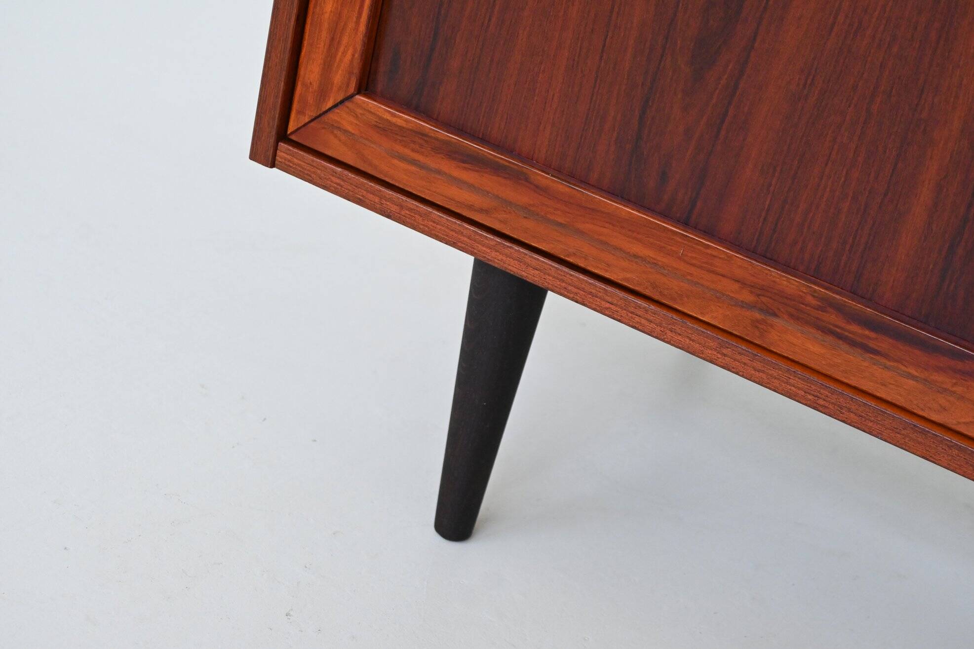 Pair of IB Kofod-Larsen cabinets in rosewood, Faarup, Denmark 1960.