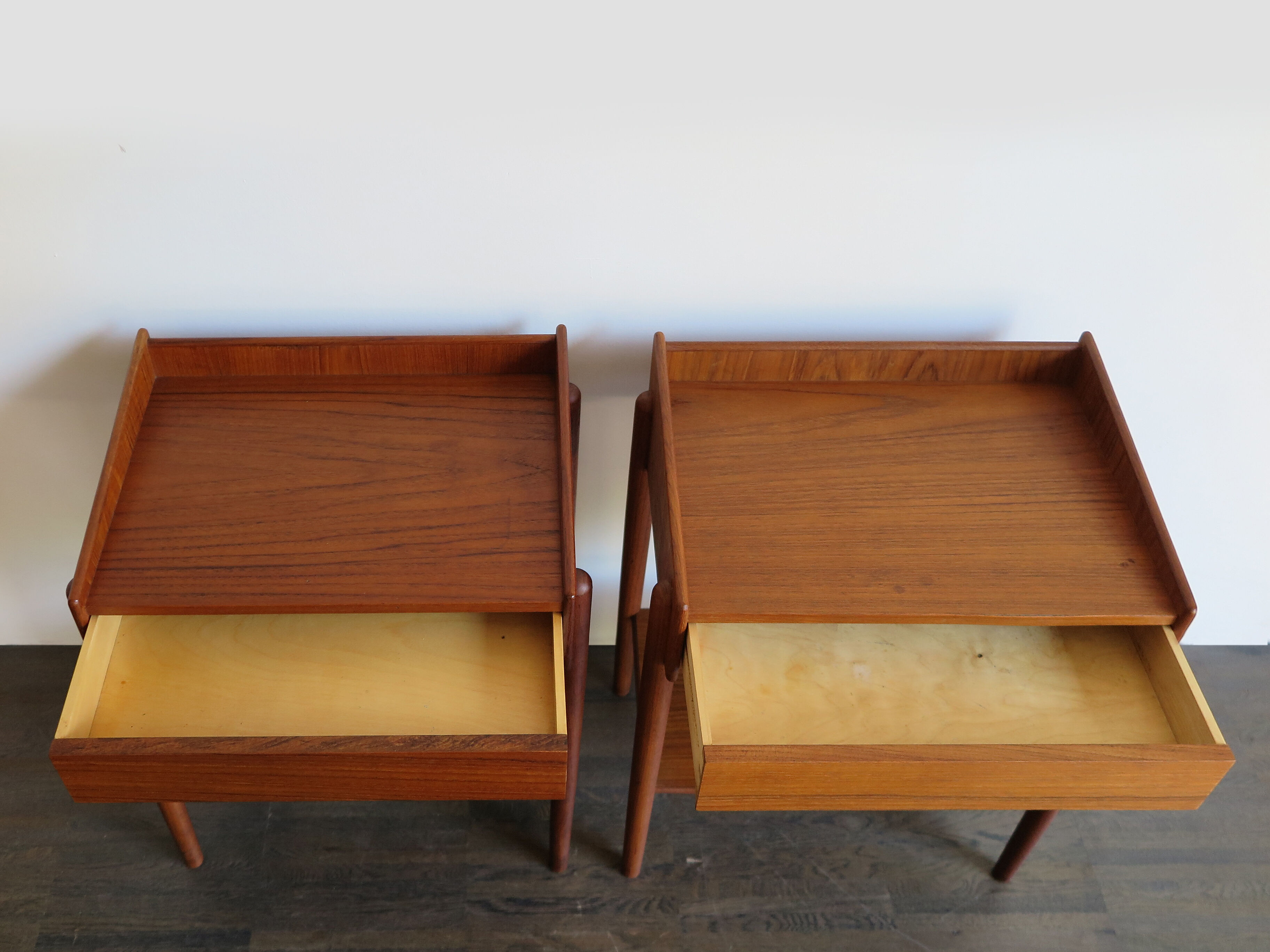 Børge Mogensen Scandinavian teak bedside tables 1950s