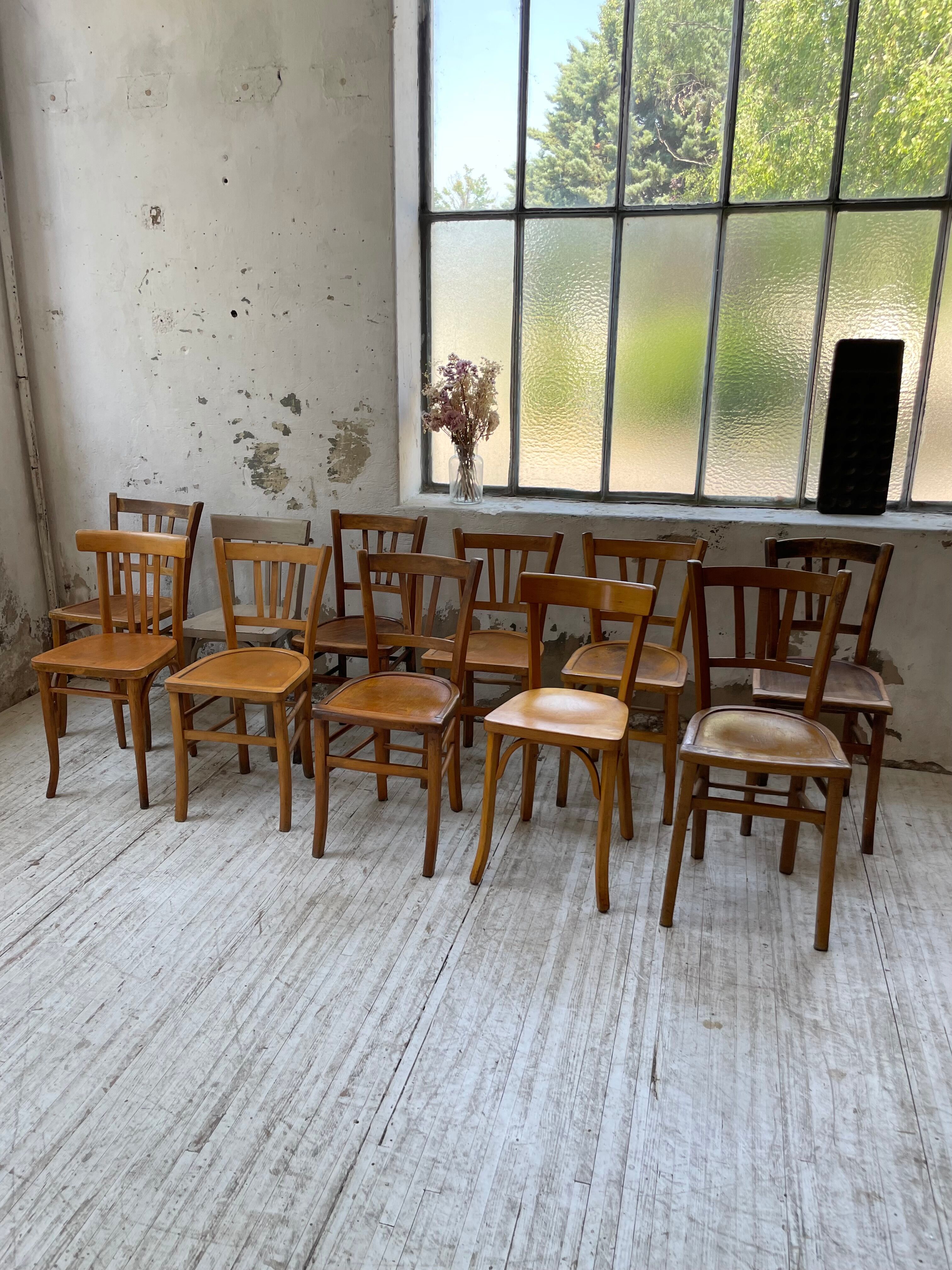 Set 11 Baumann bistro chairs