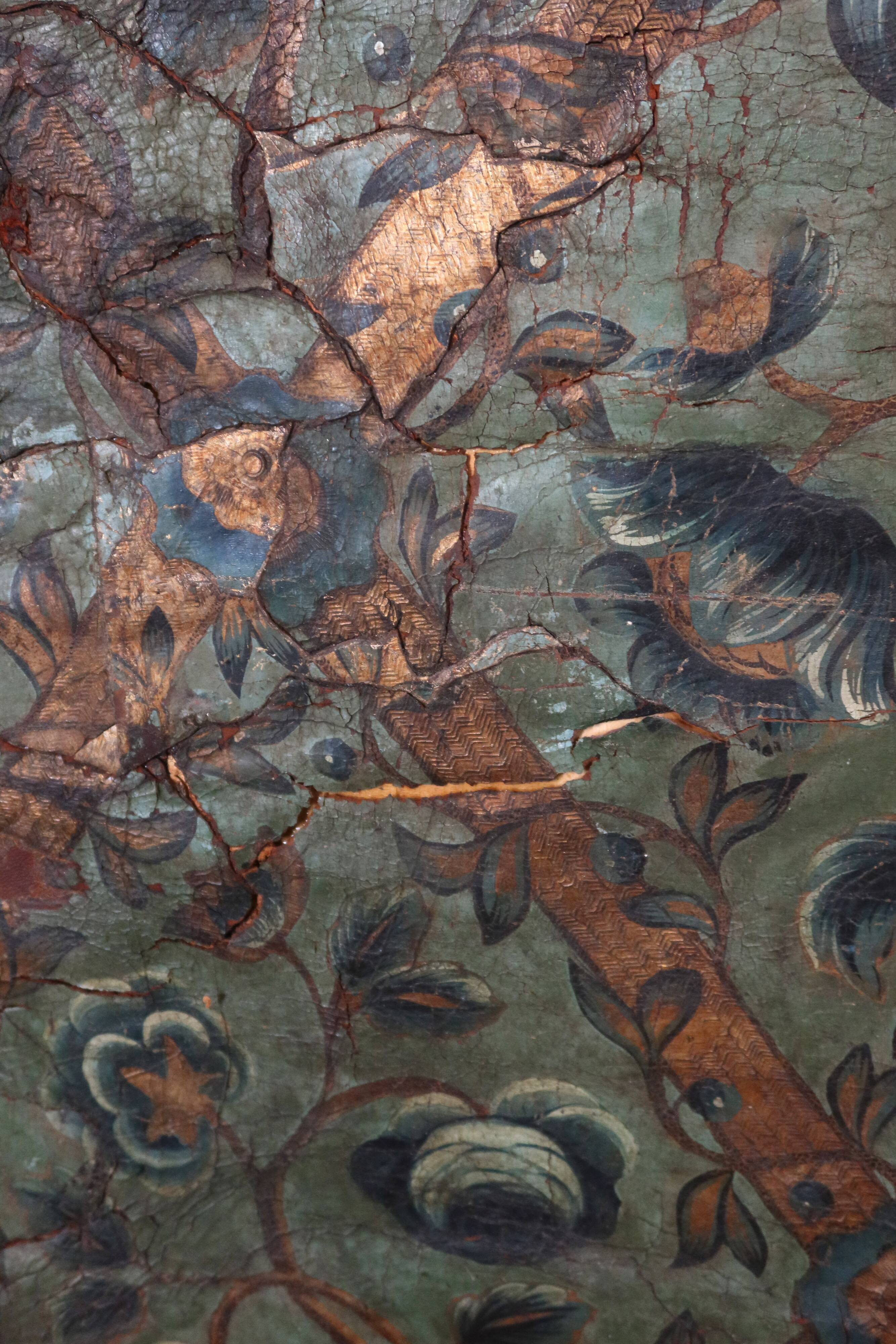 17th century Cordoba leather screen