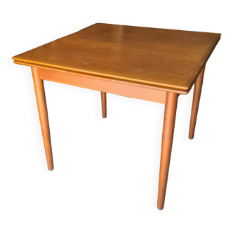 Table à manger scandinave vintage 1960 teck Danemark, samcom