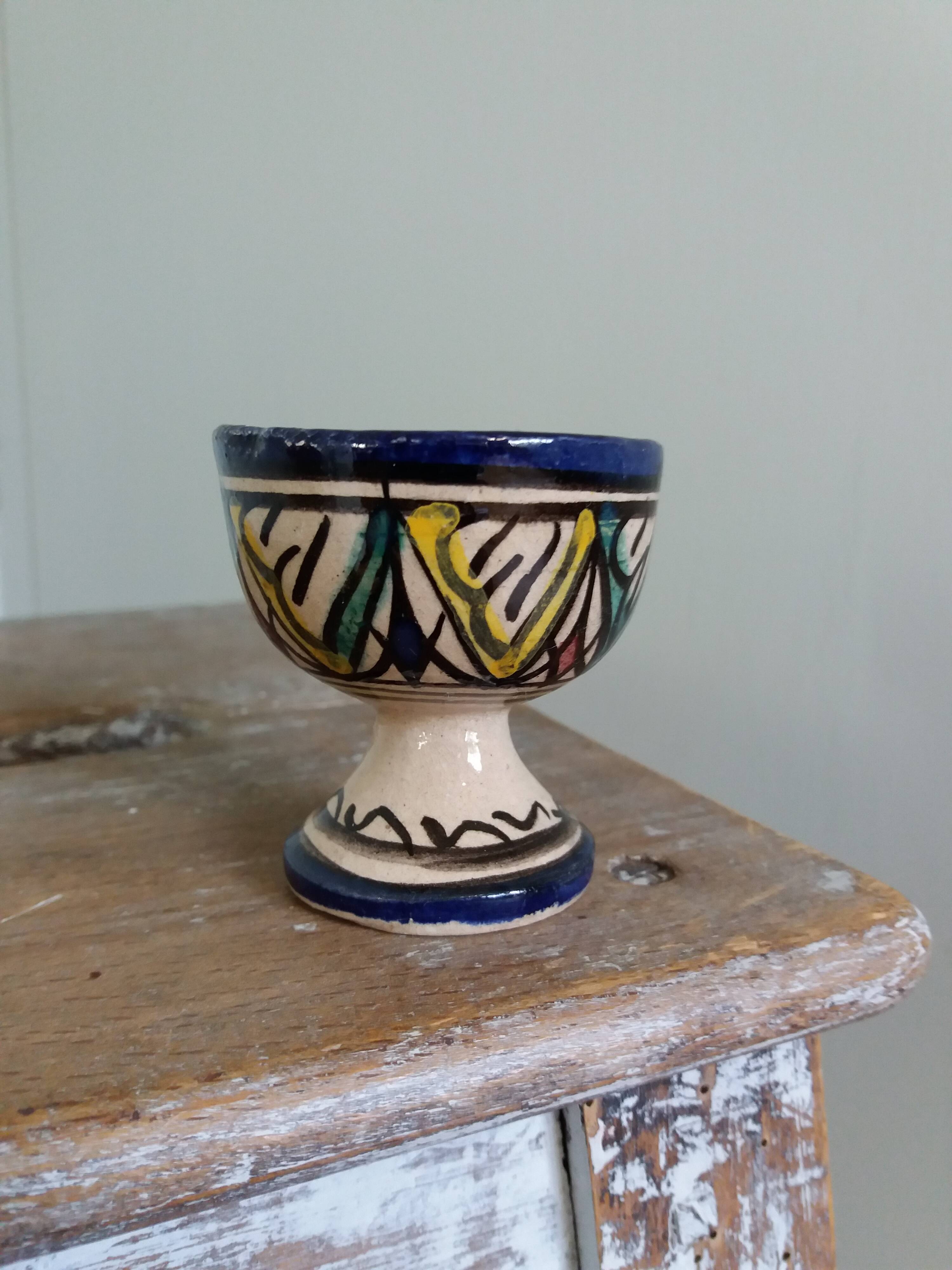 Egg cup signed Morocco