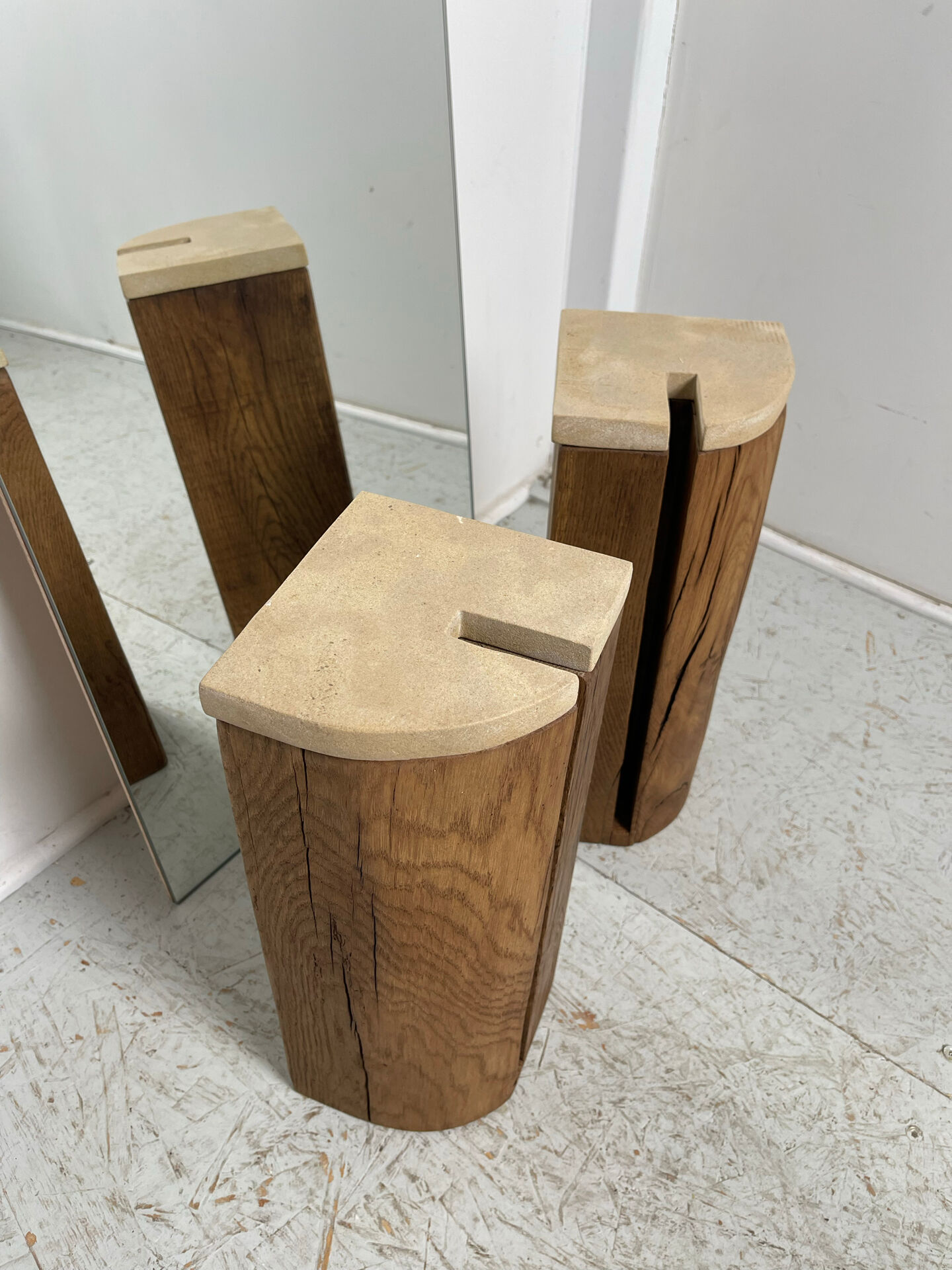 Grand miroir à poser