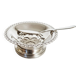 Antique butter dish Coquillor-glace in silver-plated metal and its knife.