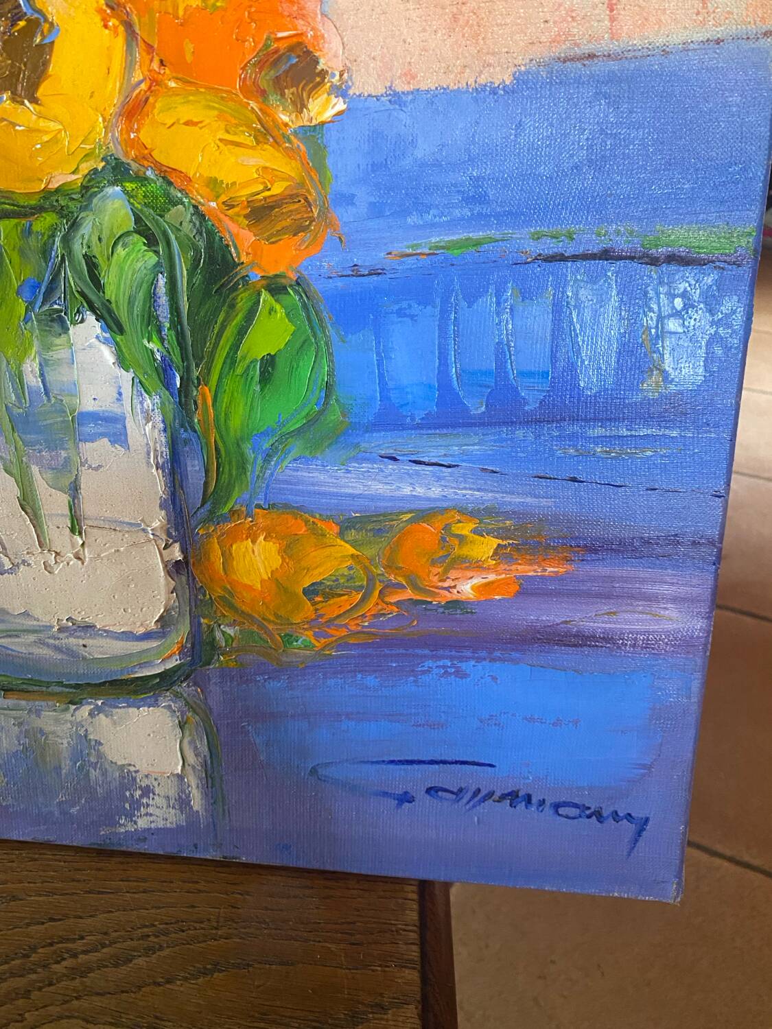 Tableau de Bernard Gassmann , Huile Sur Toile , peinture
