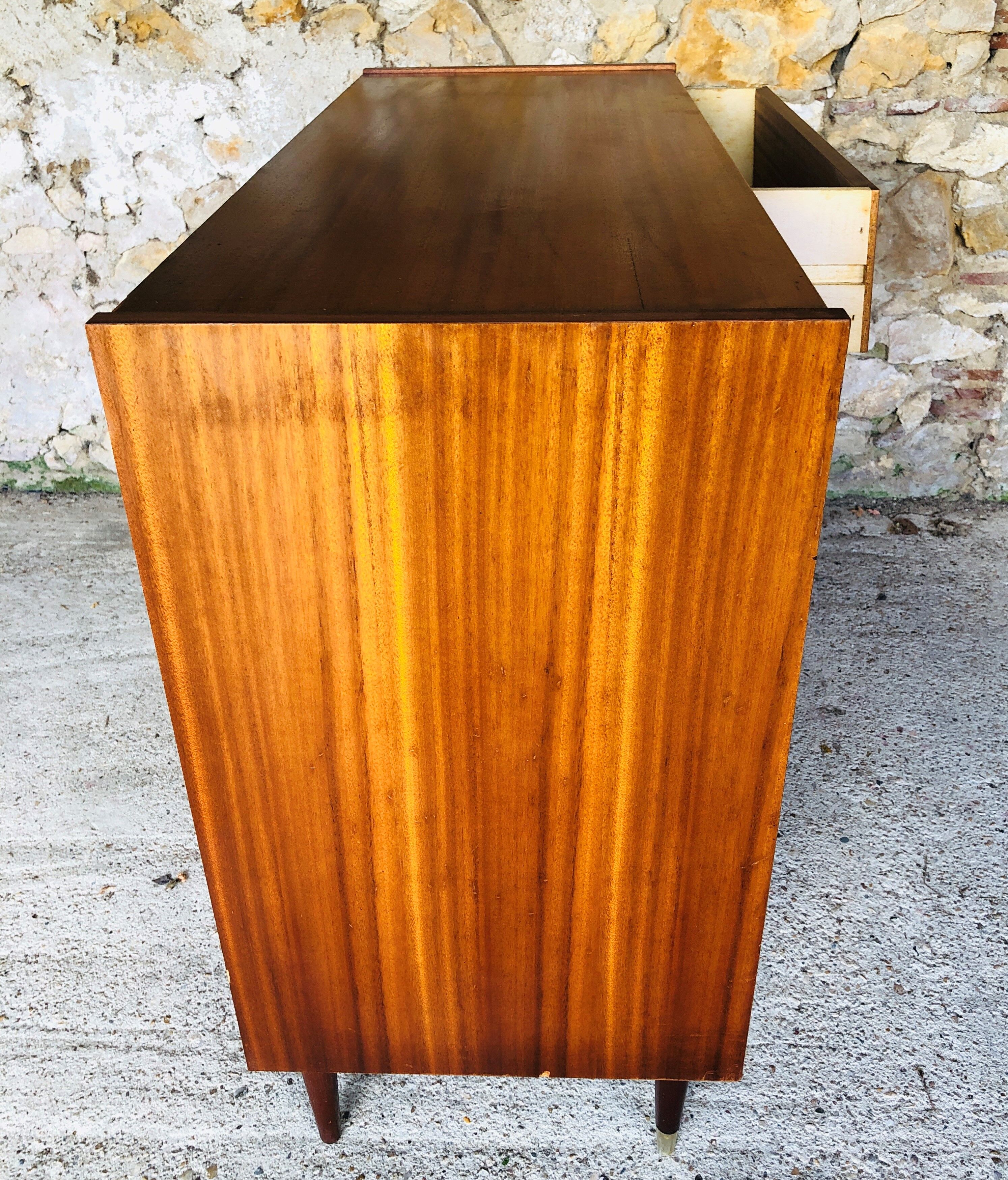 Vintage chest of drawers four drawers and 1 60s door