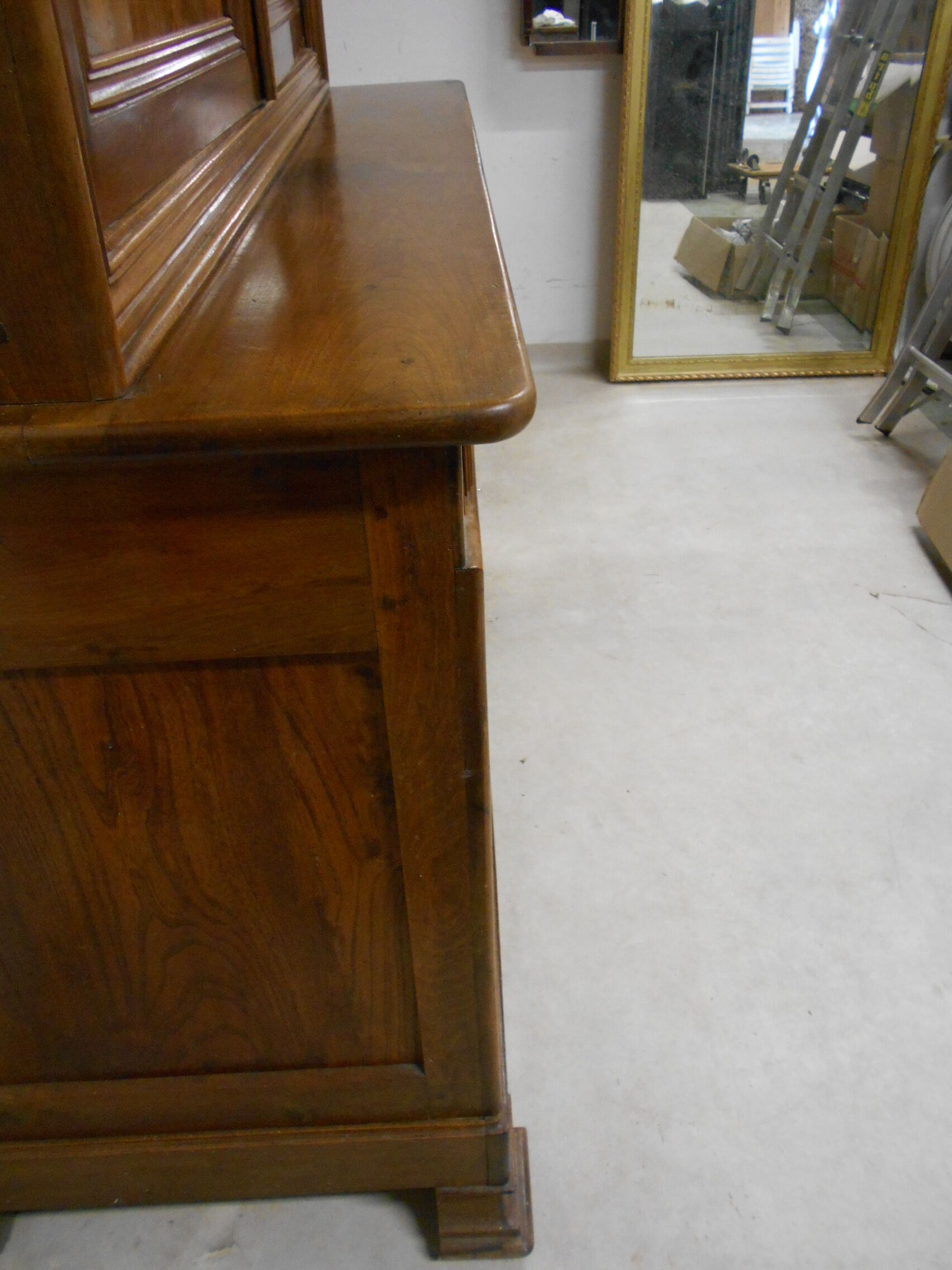 Buffet two bodies Louis Philippe walnut