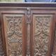 Large buffet / carved oak wardrobe – Neo-Gothic decor –