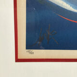 Lithograph Georges Mathieu signed and numbered framed