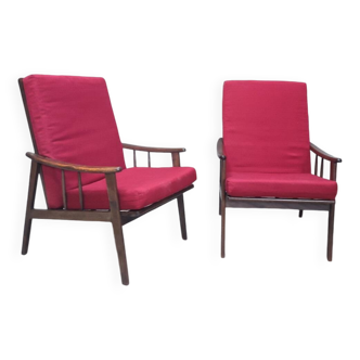 Paire de fauteuils scandinaves