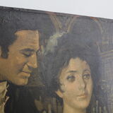 Reproduction of old canvas