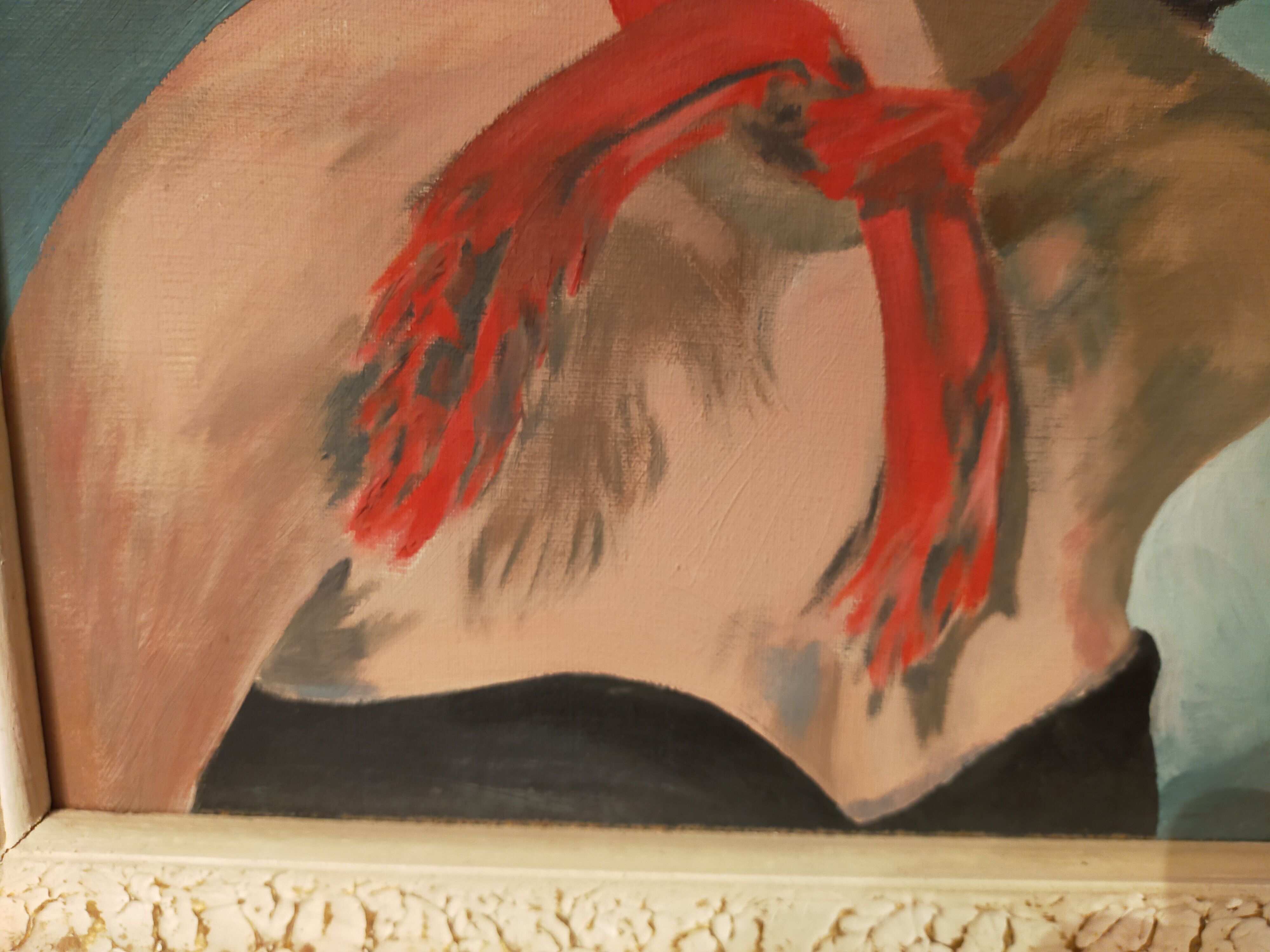 Portrait "Woman in Red Scarf"