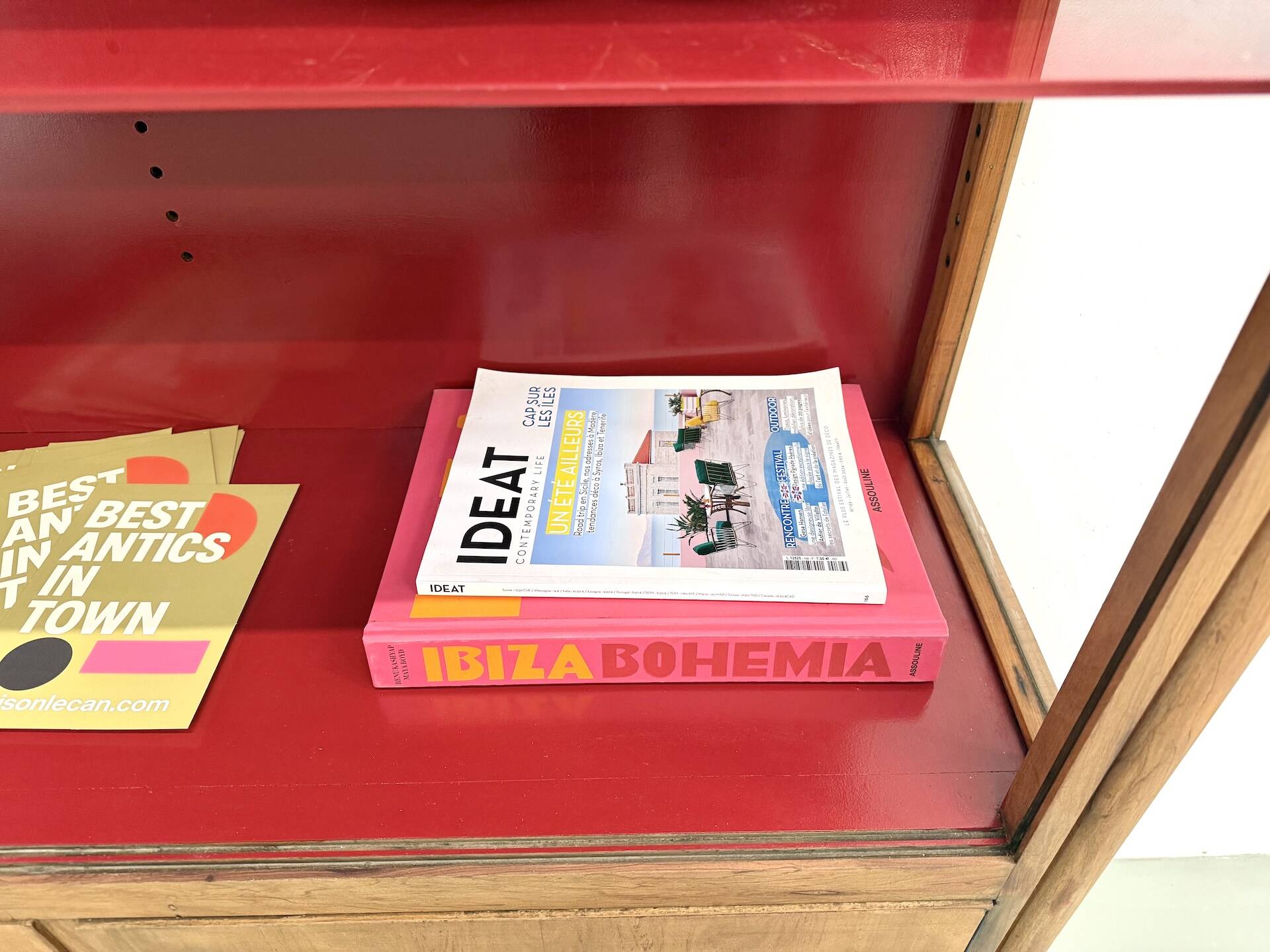 1950s Brazilian modernist library in exotic wood and lacquer.