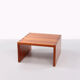 Brutalist Pine wood French coffee table, 1970 France