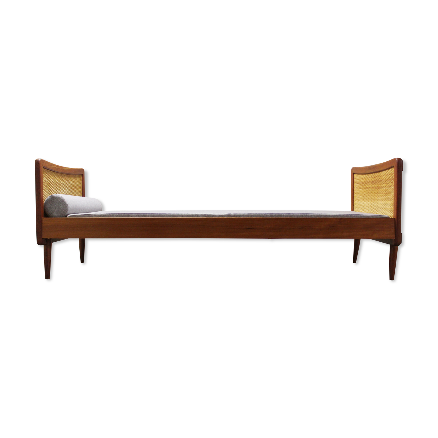 Mid-Century Single Teak Bed, 1960s