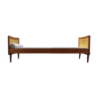 Mid-Century Single Teak Bed, 1960s