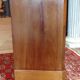 19th century chest of drawers in mahogany veneer, three drawers, 81x80x43 cm