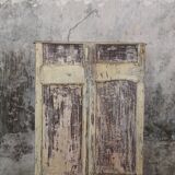 Low cabinet two doors in mango tree, patinated effect