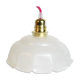 Suspension en verre blanc, vintage