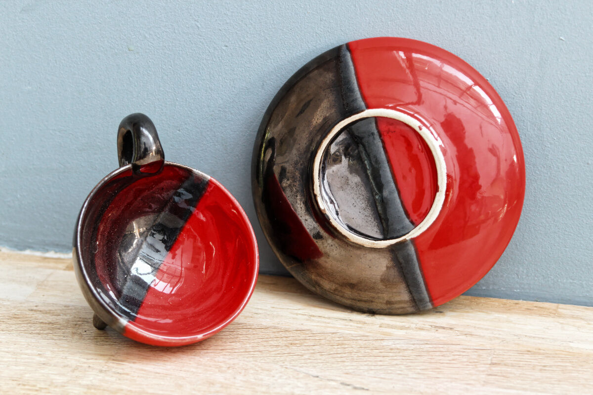 Tea service "you and me" design Luc Vallauris