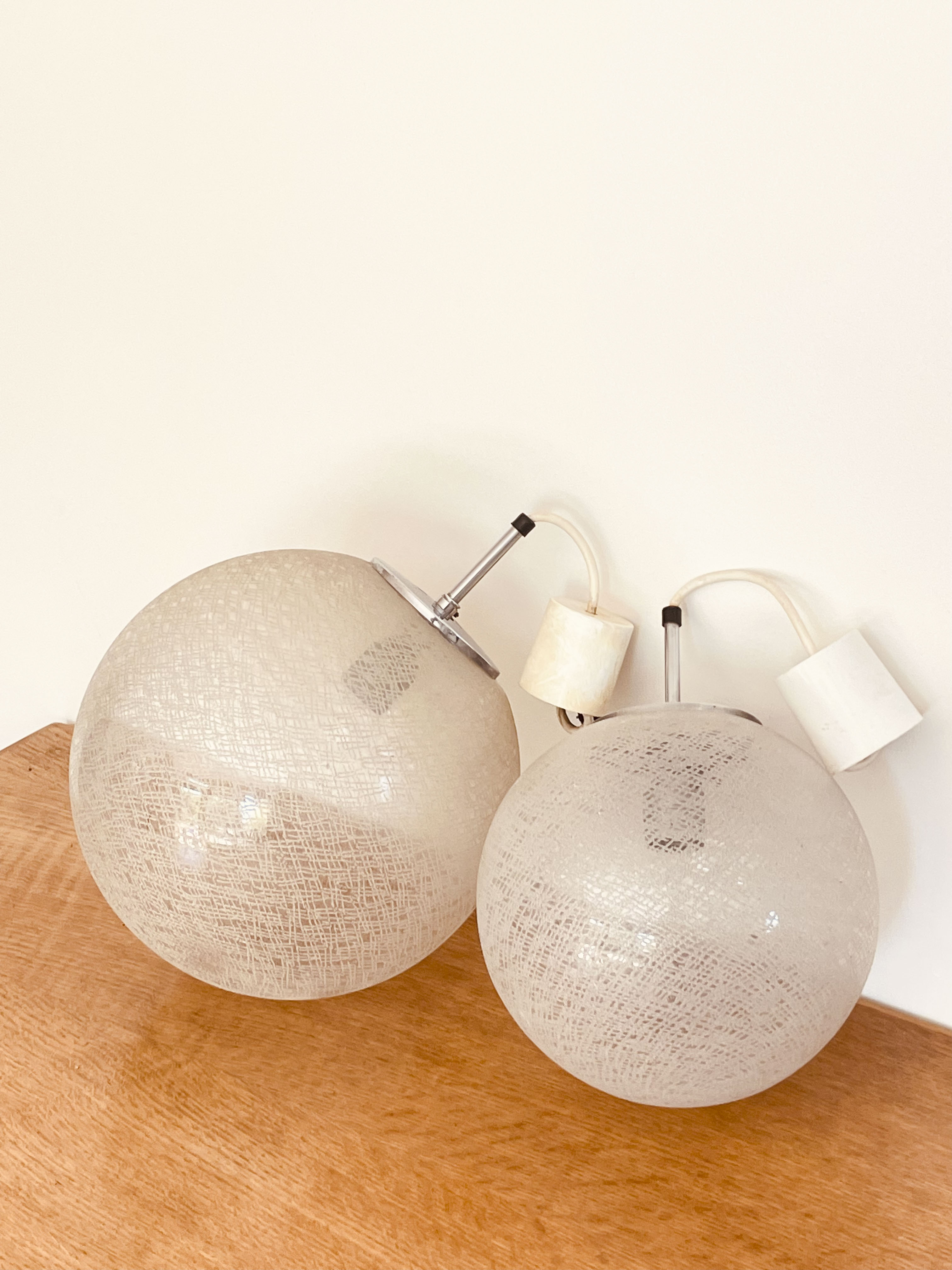 Suspension globe 25 cm Glashutte Limburg, 1970