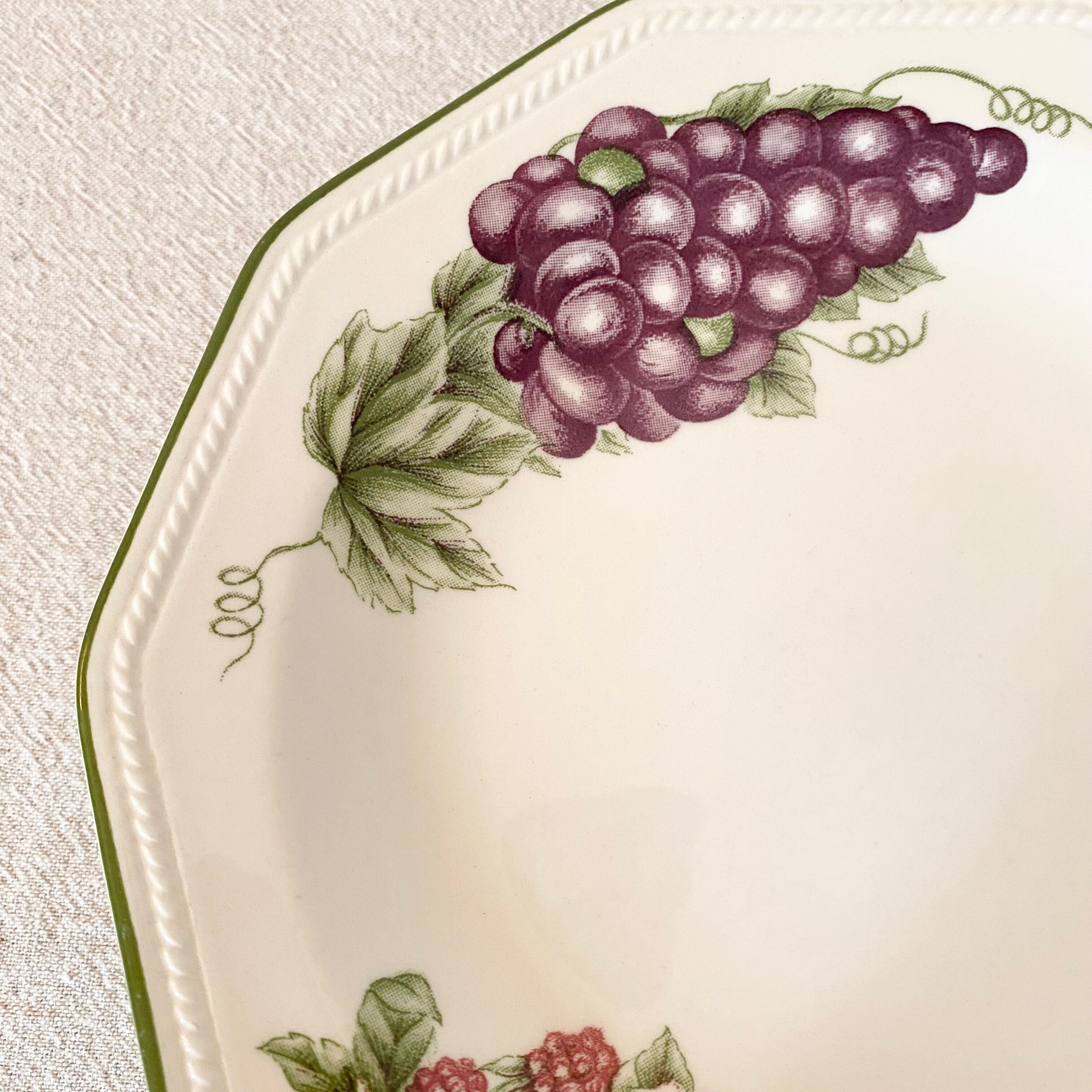 6 English dessert plates