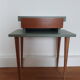 Vintage bedside table from the 1950s in a Scandinavian style revisited in green