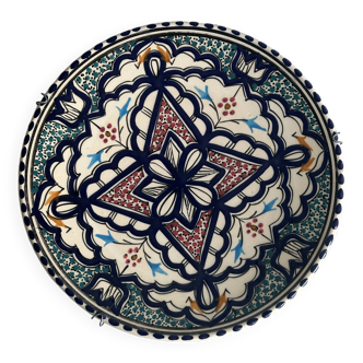 Assiette céramique peint à la main, made in Turquie.