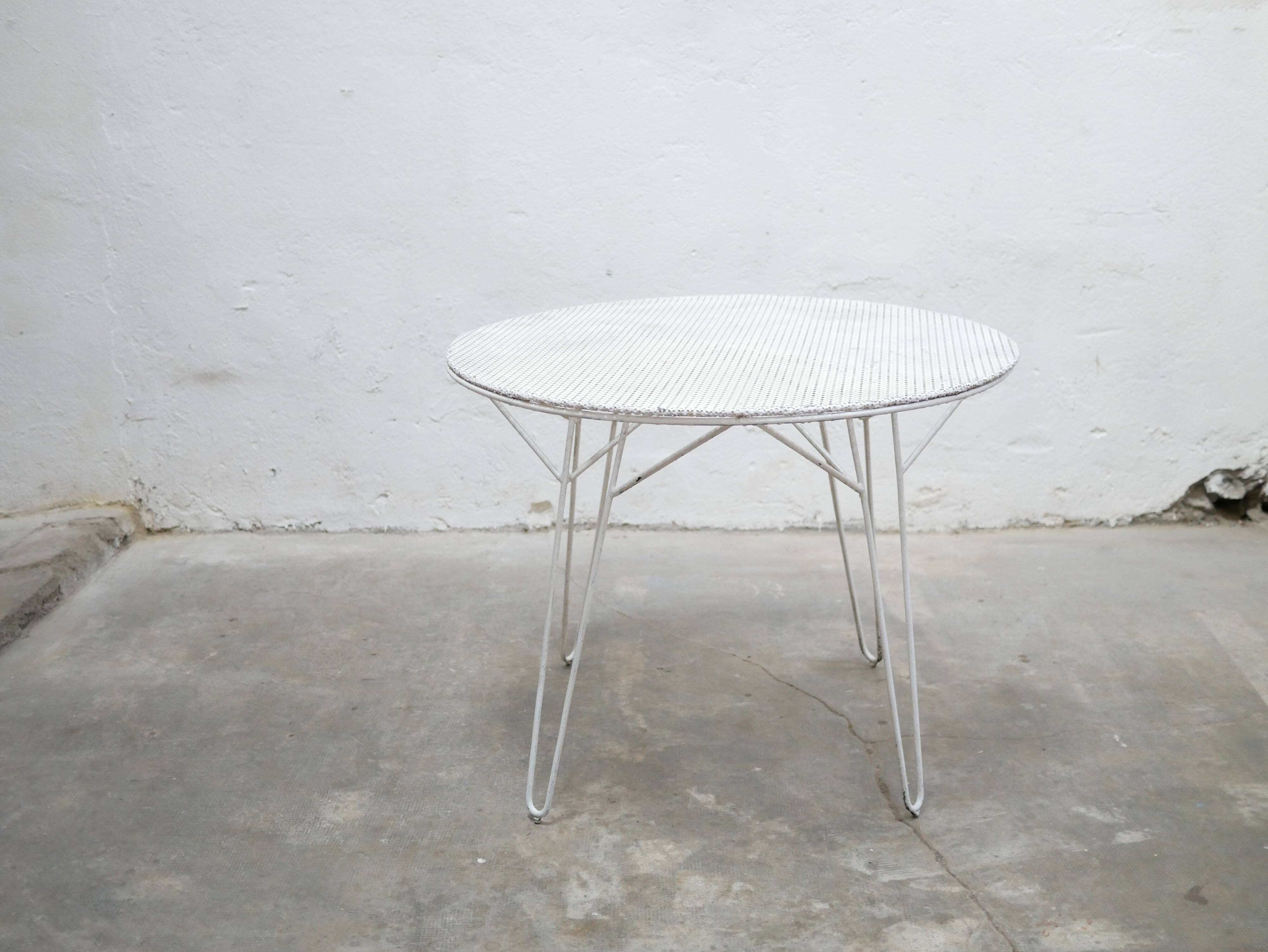 Vintage garden table by Mathieu Matégot