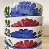 Floral ceramic bowls