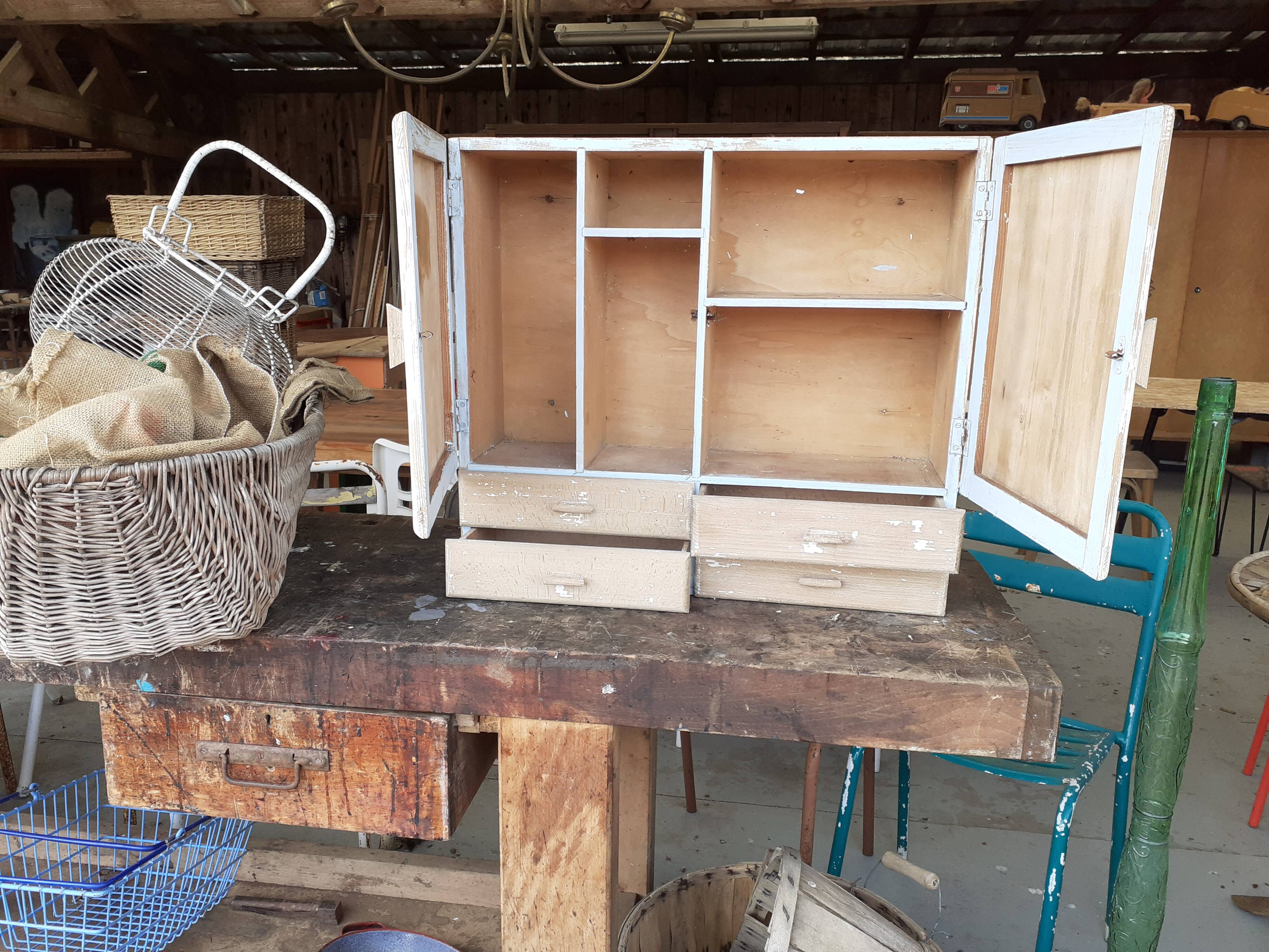 Vintage toilet cabinet