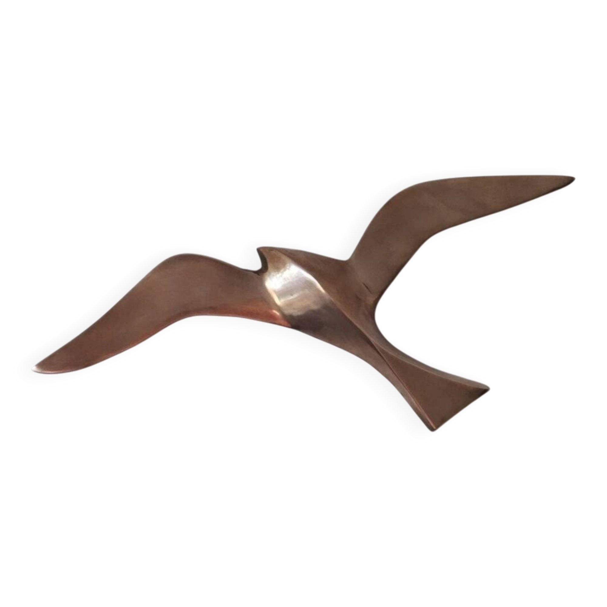Swallow Seagull vintage brass wall sconce 24 cm