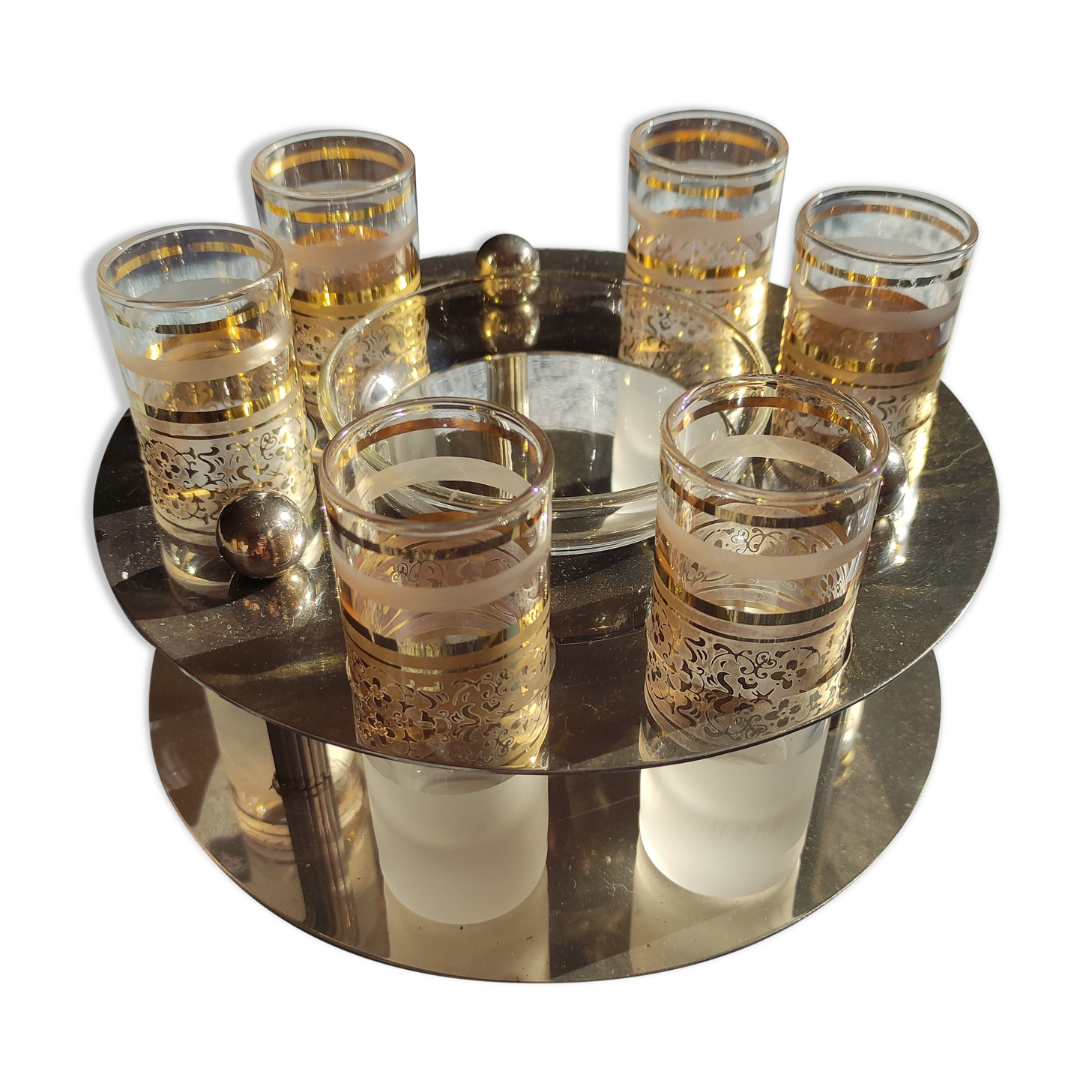 Service à vodka et caviar des années 50