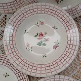 12 plates + 1 Digoin and Sarreguemines dish