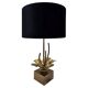 Nenuphar table lamp in bronze and brass by Maison Charles, 1960s.