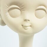 Raw plaster Twiggy hat stand
