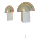 Large Geometric Model 6688 'No Neon' Wall Lamps By Olle Andersson For Boréns, Sweden 1980S