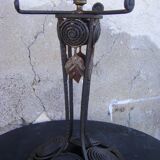 Art Deco wrought iron lamp foot