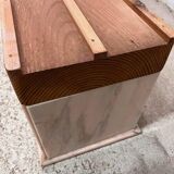 Vintage pink marble coffee table / coffee table