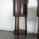 Pair of Louis XVI style bedside tables with a gallery.