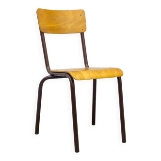 Vintage French School Chair, 1970s