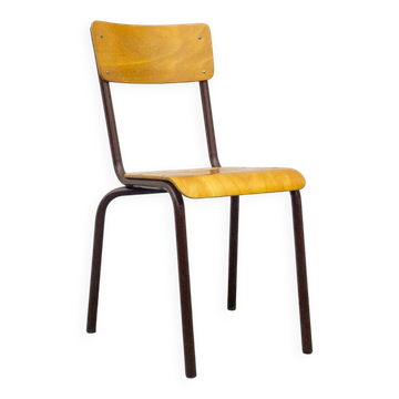 Chaise d'école française, années 1970